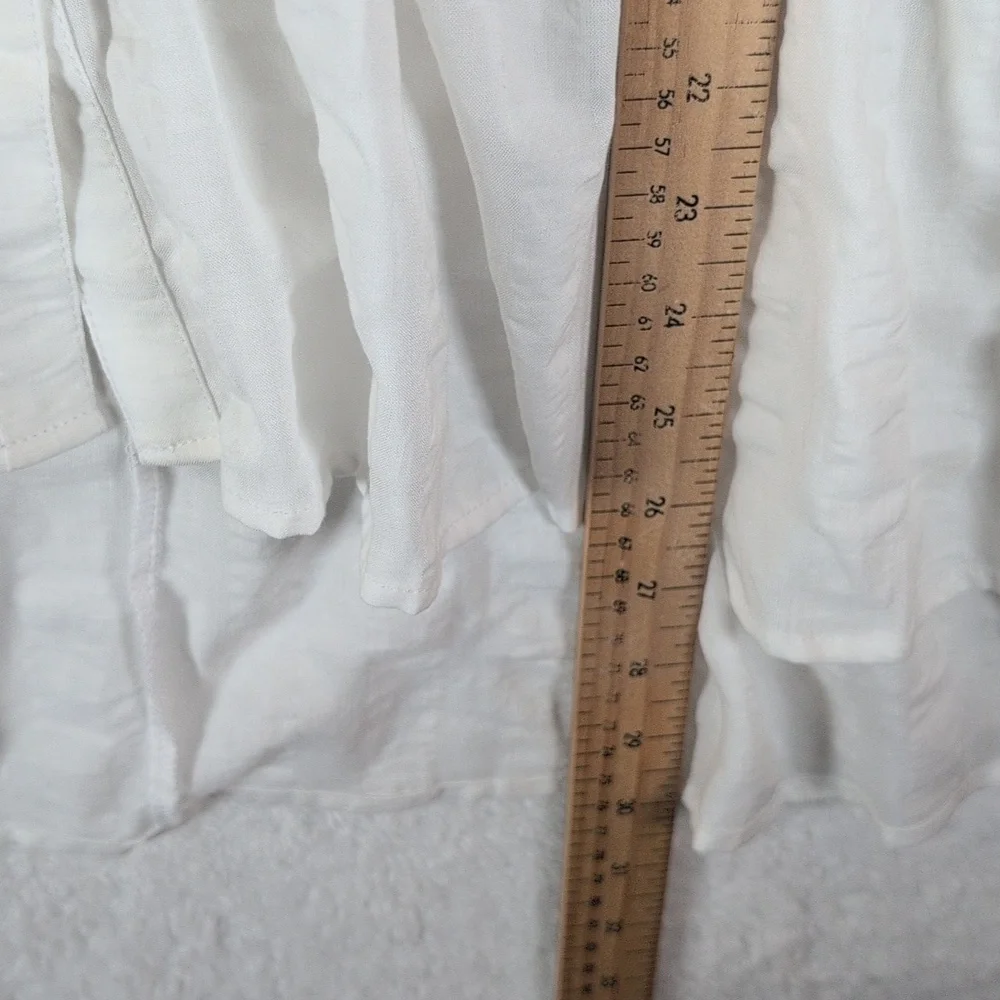 537-NWT Anthropologie Cream Sleeveless Blouse - Picture 7 of 8